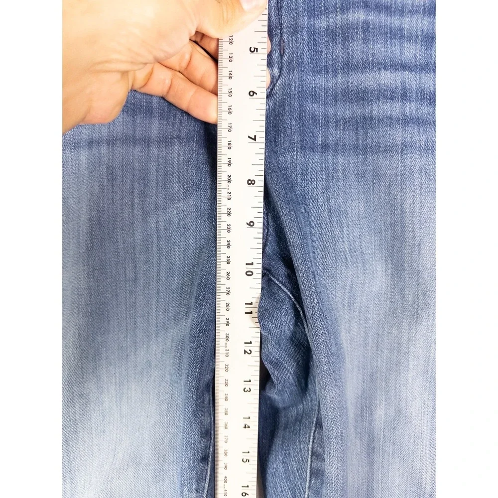 AYR Skinny The‎ Riser Jeans Womens 32x32 Cut Off Faded Mid Rise Casual